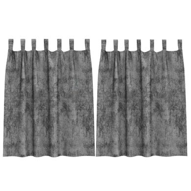 Rideaux En Velours 2 Pièces Gris 140 X 140 Cm Velours Rideaux En Velours 2 Pièces Gris 140 X 140 Cm Velours