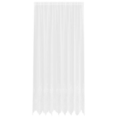 Rideau En Dentelle Avec Des Rideaux Blanc 260x200cm Polyester