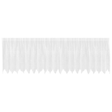 Rideau En Dentelle Floral Blanc 120 X 500 Cm Polyester