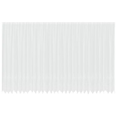 Rideau En Dentelle Avec Des Rideaux Blanc 260x750cm Polyester