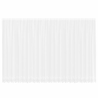 Rideau En Dentelle Floral Blanc 245 X 600 Cm Polyester