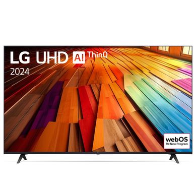 Téléviseur 4K UHD 55'' 139 cm LG 55UT80006LA vue de face