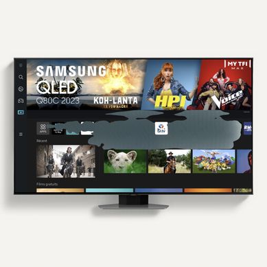 Téléviseur QLED 65'' 163 cm SAMSUNG 65Q80C vue de face