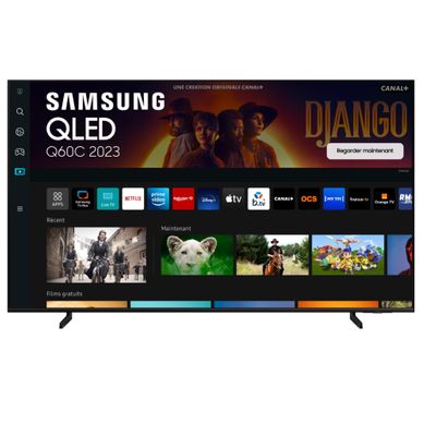 Téléviseur QLED 75'' 190 cm SAMSUNG 75Q60C vue de face