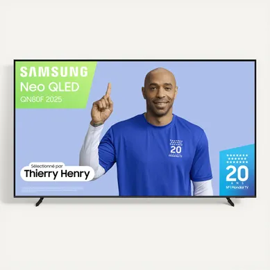 Téléviseur NEO QLED 100''252cm SAMSUNG 100QN80F vue de face