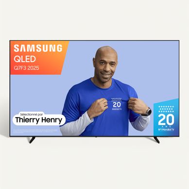 Téléviseur QLED 65'' 165 cm SAMSUNG 65Q7F3 vue de face