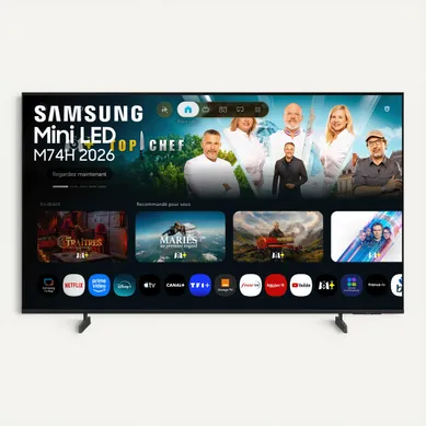 Téléviseur MiniLED 85'' 216 cm SAMSUNG 85M74H vue de face