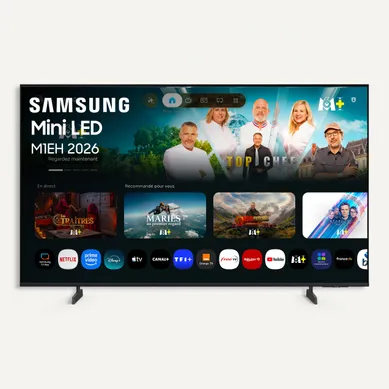 Téléviseur Mini LED 65'' 165cm SAMSUNG 65M1EH vue de face