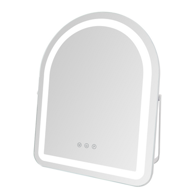Miroir De Maquillage LED 35x45cm Miroir De Coiffeuse De Table Tactile Et Dimmable,3 Modes De Lumière Miroir De Maquillage LED 35x45cm Miroir De Coiffeuse De Table Tactile Et Dimmable,3 Modes De Lumière