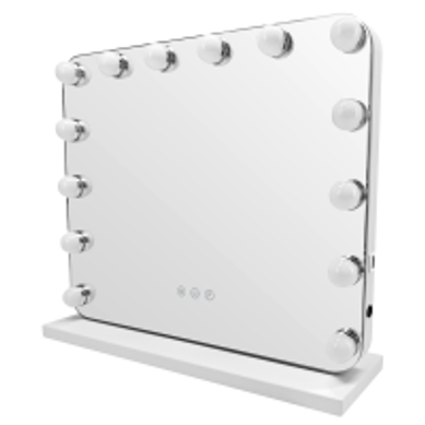 Miroir De Maquillage LED 50x40cm Miroir De Coiffeuse De Table Tactile Et Dimmable,3 Modes De Lumière Miroir De Maquillage LED 50x40cm Miroir De Coiffeuse De Table Tactile Et Dimmable,3 Modes De Lumière