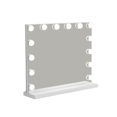 Miroir De Maquillage éclairé 50x40cm Avec 3 Modes De Lumière Et Intensité Réglable