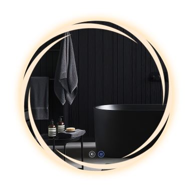 Miroir De Salle De Bain Avec éclairage Miroir De Salle De Bain Rond Moderne Ip44