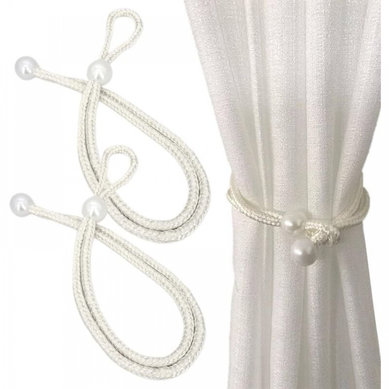 2 Paires Blanc Embrasse Pour Rideaux, Attache Rideau, Embrasse Rideau, Embrasses à Rideaux