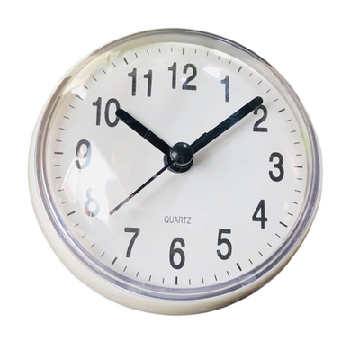 7cm-horloge Murale à Ventouse Salle De Bain Horloge Étanche Anti-buée Horloge Cuisine Salle