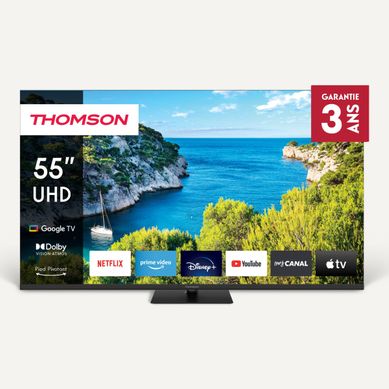 Téléviseur 4K UHD 55'' 139 cm THOMSON 55UG5C14 vue de face