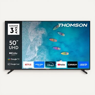 Téléviseur UHD 50'' 126 cm THOMSON 50UG4S15 vue de face