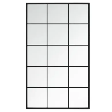 Miroir Mural - Miroir Suspendu - Miroir Décoratif Noir 100x60 Cm Métal Miroir Mural - Miroir Suspendu - Miroir Décoratif Noir 100x60 Cm Métal