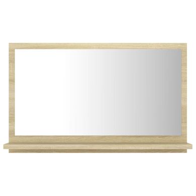 Miroir Mural - Miroir Suspendu Salle De Bain Chêne Sonoma 60x10,5x37 Cm Bois Ingénierie Miroir Mural - Miroir Suspendu Salle De Bain Chêne Sonoma 60x10,5x37 Cm Bois Ingénierie