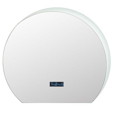 Miroir De Salle De Bain En Demi-cercle Miroir De Courtoisie à Intensité Variable LED