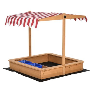 Bac à sable extérieur pour enfants Aire de jeux Bac à sable en bois avec deux ba Bac à sable extérieur pour enfants Aire de jeux Bac à sable en bois avec deux ba