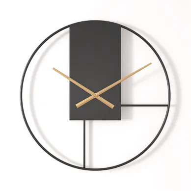 Horloge Murale Design Industriel 50 Cm – Métal, Style Créatif, Silencieuse