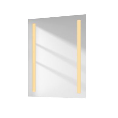 Miroir LED Salle De Bain 60x80cm Anti-buée Froide Chaude Bouton Miroir LED Salle De Bain 60x80cm Anti-buée Froide Chaude Bouton