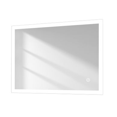 Miroir De Salle De Bain LED 60x80 Cm, Interrupteur Tactile, Fonction Mémoire, 3 Couleurs