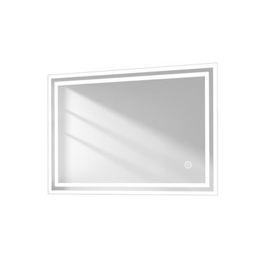 Miroir Pour Salle De Bain 50x70cm Anti-buée Tactile Lumière Blanche Froide