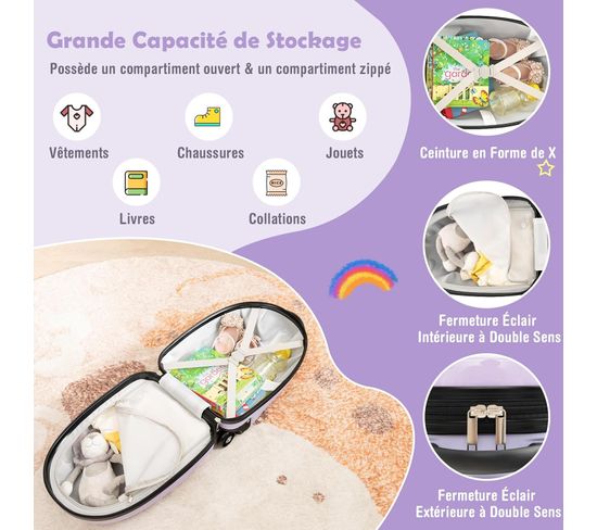 Flyte Valise Pliable Enfant 2 En 1 Scooter - Coque Rigide 45,7 Cm 25 Litres Avec Roulettes