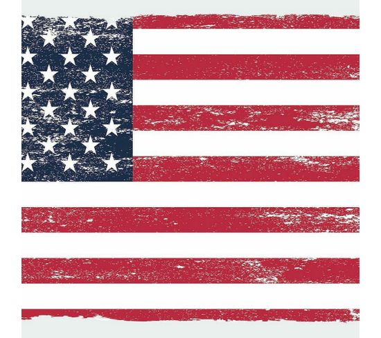Affiche Décorative Vintage - Drapeau Américain 36 étoiles - Plusieurs Tailles - Art Mural Intérieur