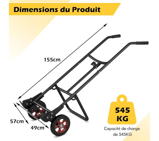 Chariot Porte-moteur Hors-bord Multifonction - Pour Moteurs 30 à 115 CV - Roues En Caoutchouc - Neuf