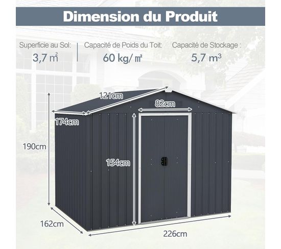 Crevyteg Nichoir à Poule, Boîte De Ponte En Métal à 2 Niveaux