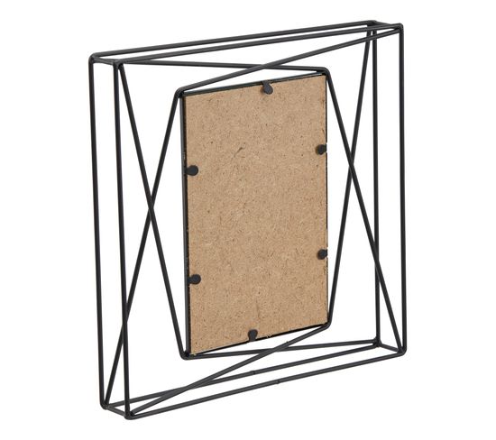 Cadre Photo Atmosphera Loft – Pin, 10x15 Cm, Noir, Avec Corde En Jute Et Pinces (jusqu'à 10 Photos)