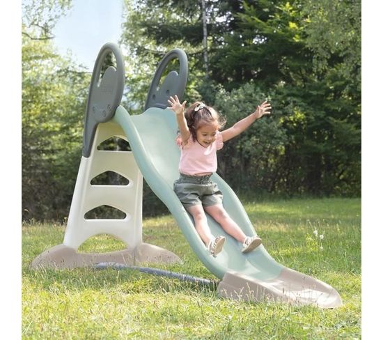 Toboggan Smoby Life Grand Modèle - Glisse 150cm - Enfants 2 Ans+ - Plastique Recyclé - Anti-UV - Cascade D'Eau Possible