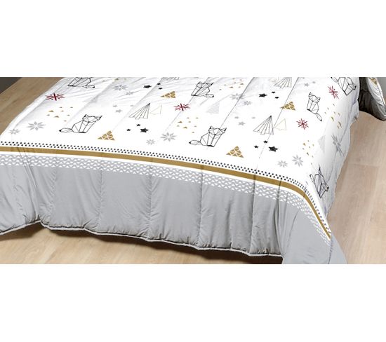 Couette Ultra Légère Imprimée Confetti/pois - 1 Personne - Spécial Eté - Mortreux à Prix