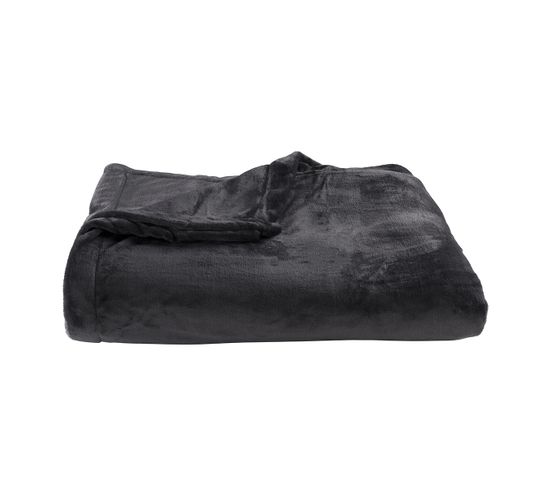 Poyet motte Couverture polaire 180 x 220 cm myosotis - Comparer avec