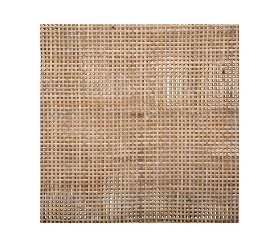Paravent Cannage Sana Noir 120x170cm - Séparateur D'espace Design En Rotin