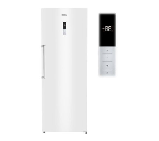 Réfrigérateur FrigeluX 475L Blanc - No Frost - 4 Clayettes Verre - Grand Familial - Économe