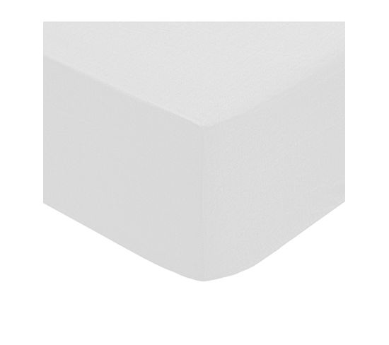 Drap housse 140x190 +30 cm Percale de Coton Gris