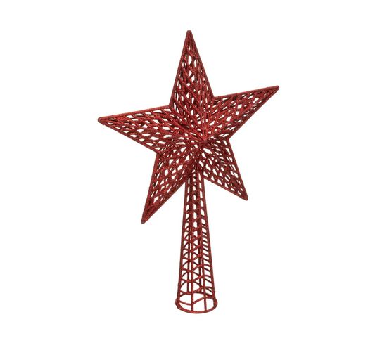 Cimier Sapin De Noël Etoile, Glitter Christmas Tree Top Decoration Star, Étoile Décorative Pour Arbre De Noël, Pour Les Décorations De Sapin De Noël Pour Les Fêtes De Famille (Argent