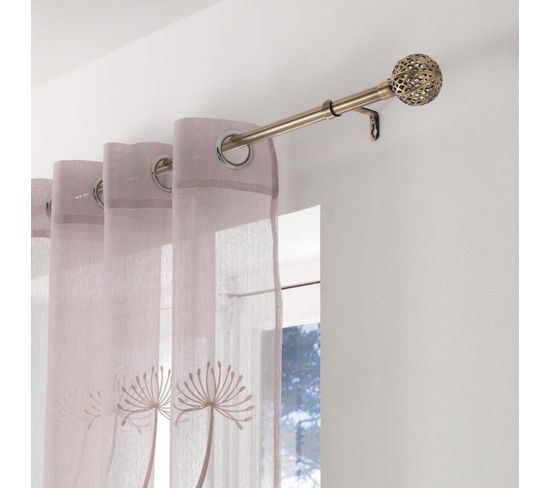 Kit Tringa Decorativa Esterna Douceur D'Intérieur – 19 Mm, 120-210 Cm, Finitura Tropi Bianco/Oro