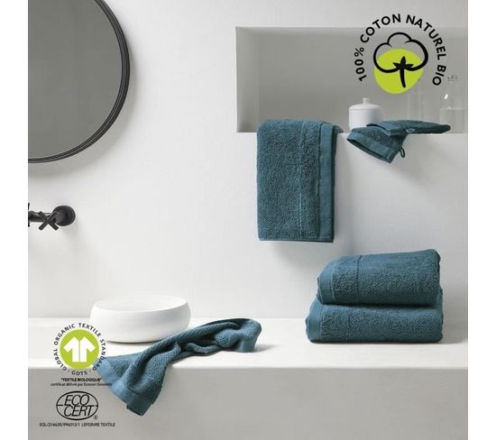 Drap De Bain Maxi 90x150cm 100% Coton - Navy, Qualité Supérieure 450g/m²