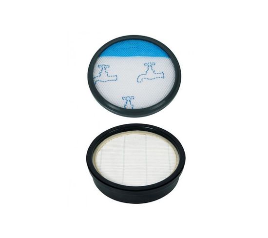 Lot De 2 Filtres Plissés Rowenta Pour Aspirateur X-Touch AC97 - Filtration EPA, Nettoyage Mensuel à L'eau