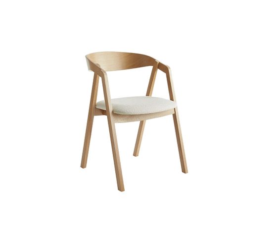 Tabourets Empilables IBUYKE - Bois Massif 44cm - Pour Cuisine Salon Bistrot - Cerisier