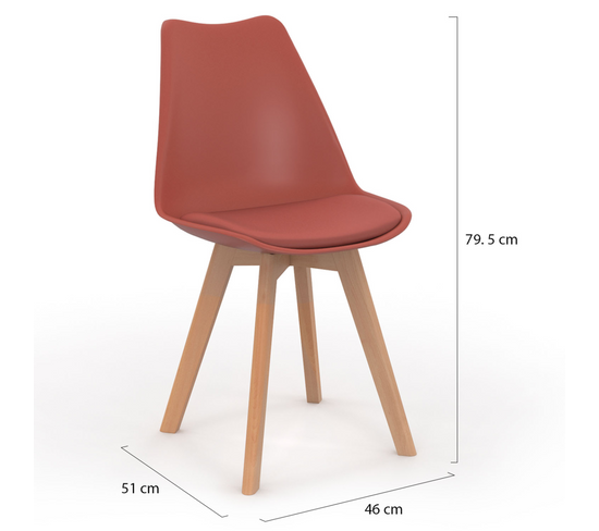 IDarket - Lot de 4 chaises scandinaves SARA ix Color Gris foncé