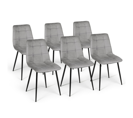 Lot De 4 Chaises Mila En Velours Terracotta Pour Salle à