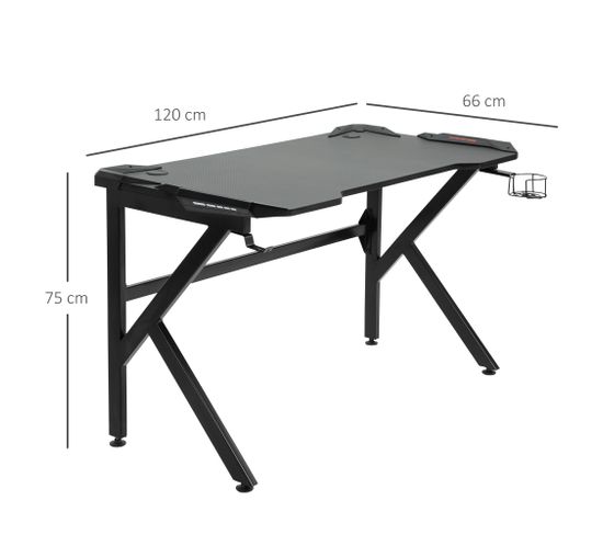 TIHOOK Organiseur De Bureau 4 En 1 - Support Casque Rotatif + Porte-Gobelet + Porte-Stylos - Noir