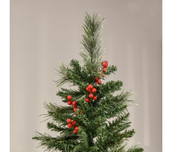 20 Branches Sapin Artificiel Avec Baies Rouges - Déco Noël, Mariage Hivernal, Centre De Table DIY - 9