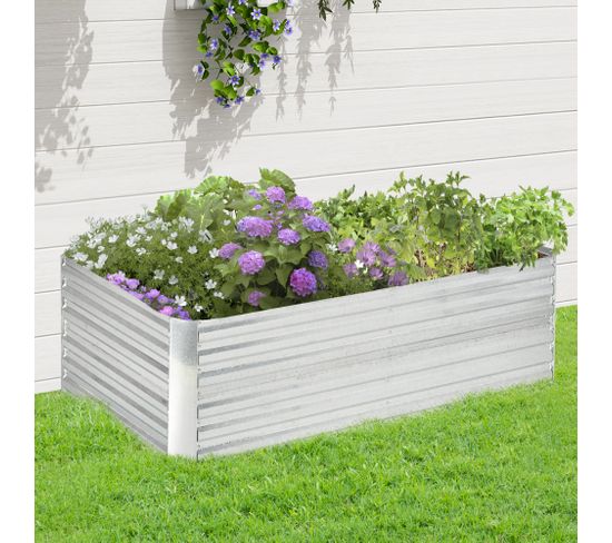 Jardinière Surélevée Galvanisée Pour Plantes D'extérieur, 61 C, Très