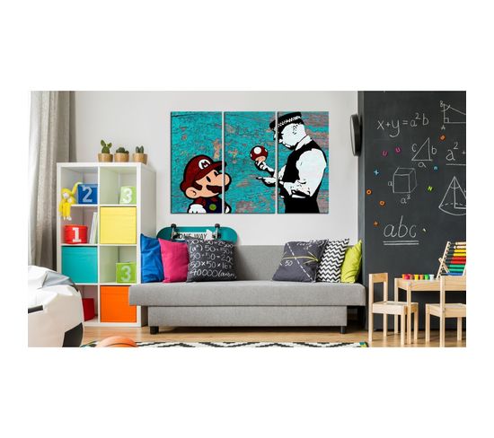 tableau banksy mario